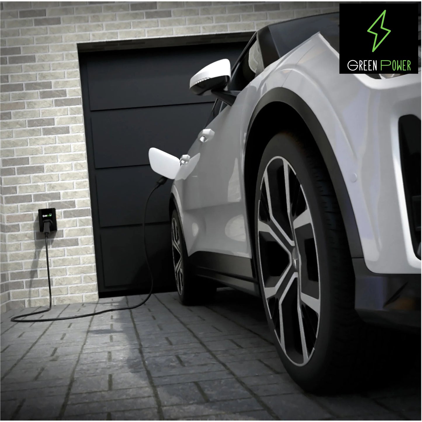 Borne électrique pour voiture électrique