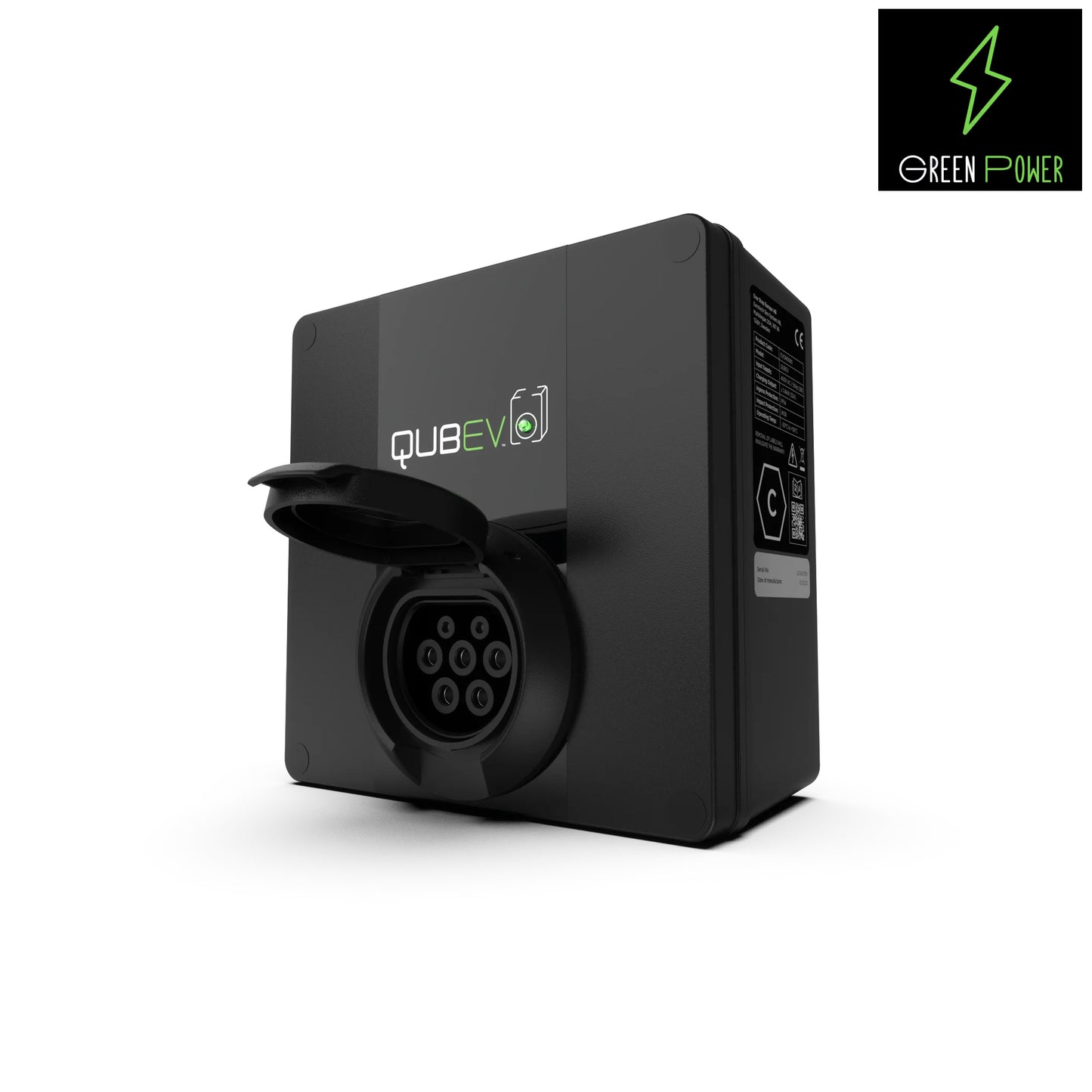 Borne de recharge QUBEV triphasée jusqu'à 32 AMP et 22 Kw