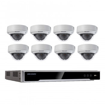 Hikvision Kit vidéosurveillance 8 caméras dômes.