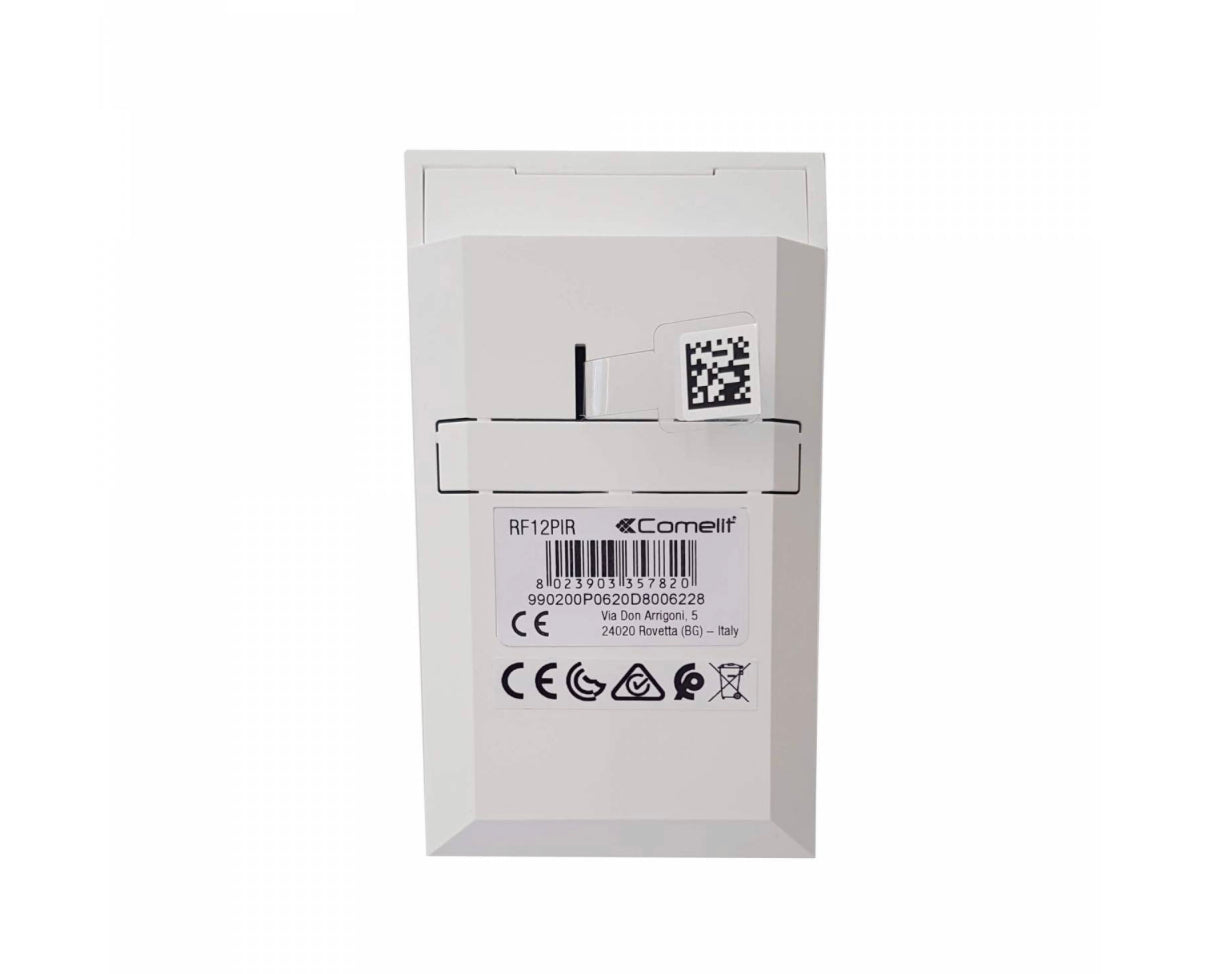 Détecteur volumétrique sans fil compatible petits animaux RF12PIR - Comelit